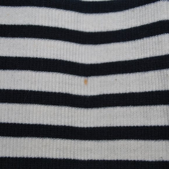 Zara | B&W Knit Striped Off the Shoulder Dress - Picture 6 of 6